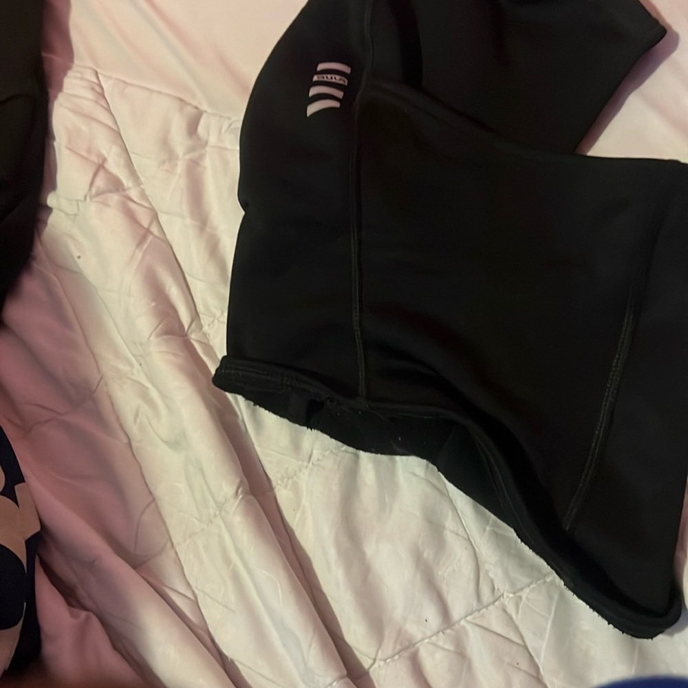 Deep Black Soft Fabric Face Mask with Logo